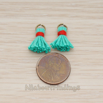 PD.1275 // O ring Mini Tassel Pendant, 2 Pc