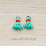 PD.1275 // O ring Mini Tassel Pendant, 2 Pc