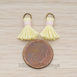 PD.1275 // O ring Mini Tassel Pendant, 2 Pc