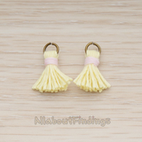 PD.1275 // O ring Mini Tassel Pendant, 2 Pc