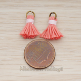 PD.1275 // O ring Mini Tassel Pendant, 2 Pc