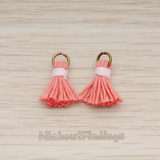 PD.1275 // O ring Mini Tassel Pendant, 2 Pc