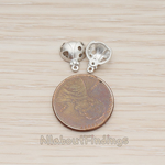 PD.1289-02 // Cubic Setting Ladybug Open Wing Pendant, 2Pc