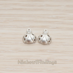 PD.1289-02 // Cubic Setting Ladybug Open Wing Pendant, 2Pc