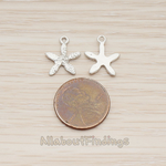 PD.1290-01 // Textured Mini Starfish Pendant, 2Pc