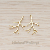 PD.1297 // Simple Winter Tree Branch Pendant, 2Pc