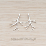 PD.1297 // Simple Winter Tree Branch Pendant, 2Pc