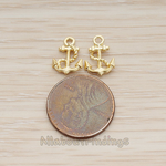 PD.1308 // Anchor with Rope Pendant, 2 Pc