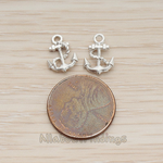 PD.1308 // Anchor with Rope Pendant, 2 Pc