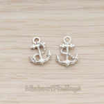 PD.1308 // Anchor with Rope Pendant, 2 Pc