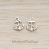 PD.1308 // Anchor with Rope Pendant, 2 Pc