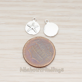 PD.1318 // Mini Starfish Fossil Pendant, 2 Pc