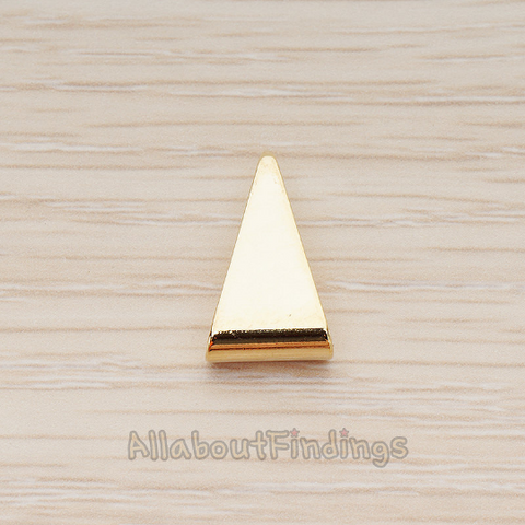 PD.1323-01 // Narrow Triangle Shape Oval Tube Pendant, 2 Pc