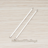 PD.1335 // Cubic Setting Long Cube Bar Pendant, 2 Pc