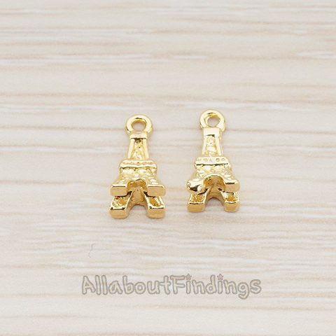 PD.134 // Mini Eiffel Tower Pendant, 2 Pc