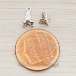 PD.134 // Mini Eiffel Tower Pendant, 2 Pc