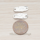 PD.1353 // Organic Brush Textured Mini Bar Pendant, 2 Pc