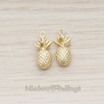 PD.1356 // 3D Mini Pineapple Pendant, 2 Pc