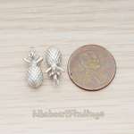 PD.1356 // 3D Mini Pineapple Pendant, 2 Pc