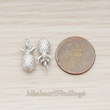 PD.1356 // 3D Mini Pineapple Pendant, 2 Pc