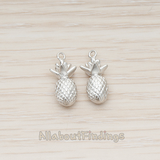 PD.1356 // 3D Mini Pineapple Pendant, 2 Pc