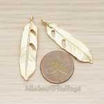 PD.1357 // Lovely Feather Pendant, 2 Pc