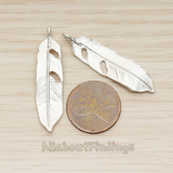 PD.1357 // Lovely Feather Pendant, 2 Pc