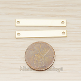 PD.1360 // Simple Flat Rectangle Bar Pendant, 2 Pc