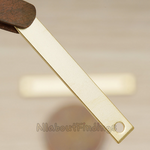 PD.1360 // Simple Flat Rectangle Bar Pendant, 2 Pc