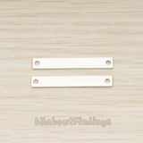 PD.1360 // Simple Flat Rectangle Bar Pendant, 2 Pc