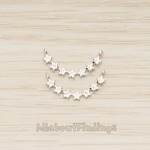 PD.1362 // Multi Cubic Setting Star Curved Bar Pendant, 1 Pc