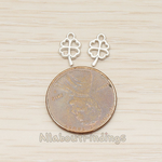 PD.1378 // Four Leaf Clover Lucky Charm Pendant, 2 Pc