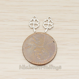 PD.1378 // Four Leaf Clover Lucky Charm Pendant, 2 Pc