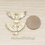 PD.1386 // Spread Wing Owl Bird Pendant, 2 Pc