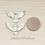 PD.1386 // Spread Wing Owl Bird Pendant, 2 Pc