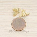 PD.1405 // Flying Miniature Sparrow Bird Charm Pendant, 2 Pc