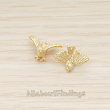 PD.1405 // Flying Miniature Sparrow Bird Charm Pendant, 2 Pc