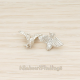 PD.1405 // Flying Miniature Sparrow Bird Charm Pendant, 2 Pc