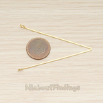 PD.1427-02 // Simple Skinny Flattened V Bar Pendant, 2 Pc