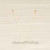 PD.1427-02 // Simple Skinny Flattened V Bar Pendant, 2 Pc