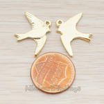 PD.143 // Barn Swallow Bird Pendant, 2 Pc