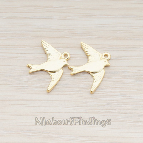 PD.143 // Barn Swallow Bird Pendant, 2 Pc