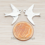 PD.143 // Barn Swallow Bird Pendant, 2 Pc