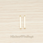PD.1431 // 18mm Mini Squre Cube Vertical Bar Pendant, 2 Pc