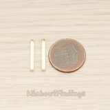 PD.1431 // 18mm Mini Squre Cube Vertical Bar Pendant, 2 Pc