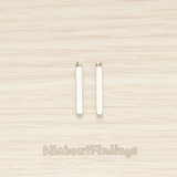 PD.1431 // 18mm Mini Squre Cube Vertical Bar Pendant, 2 Pc