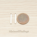 PD.1431 // 18mm Mini Squre Cube Vertical Bar Pendant, 2 Pc