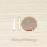 PD.1431 // 18mm Mini Squre Cube Vertical Bar Pendant, 2 Pc