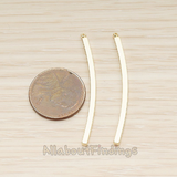 PD.1443-02 // Simple Curved Cube Bar Pendant, 2 Pc