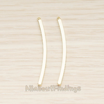 PD.1443-02 // Simple Curved Cube Bar Pendant, 2 Pc